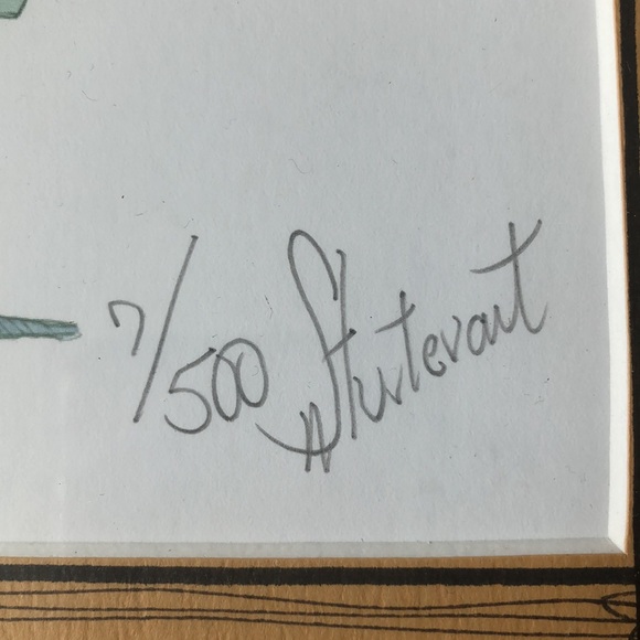 “Dinner Time” Original Giraffe Drawing in Frame - Picture 5 of 5